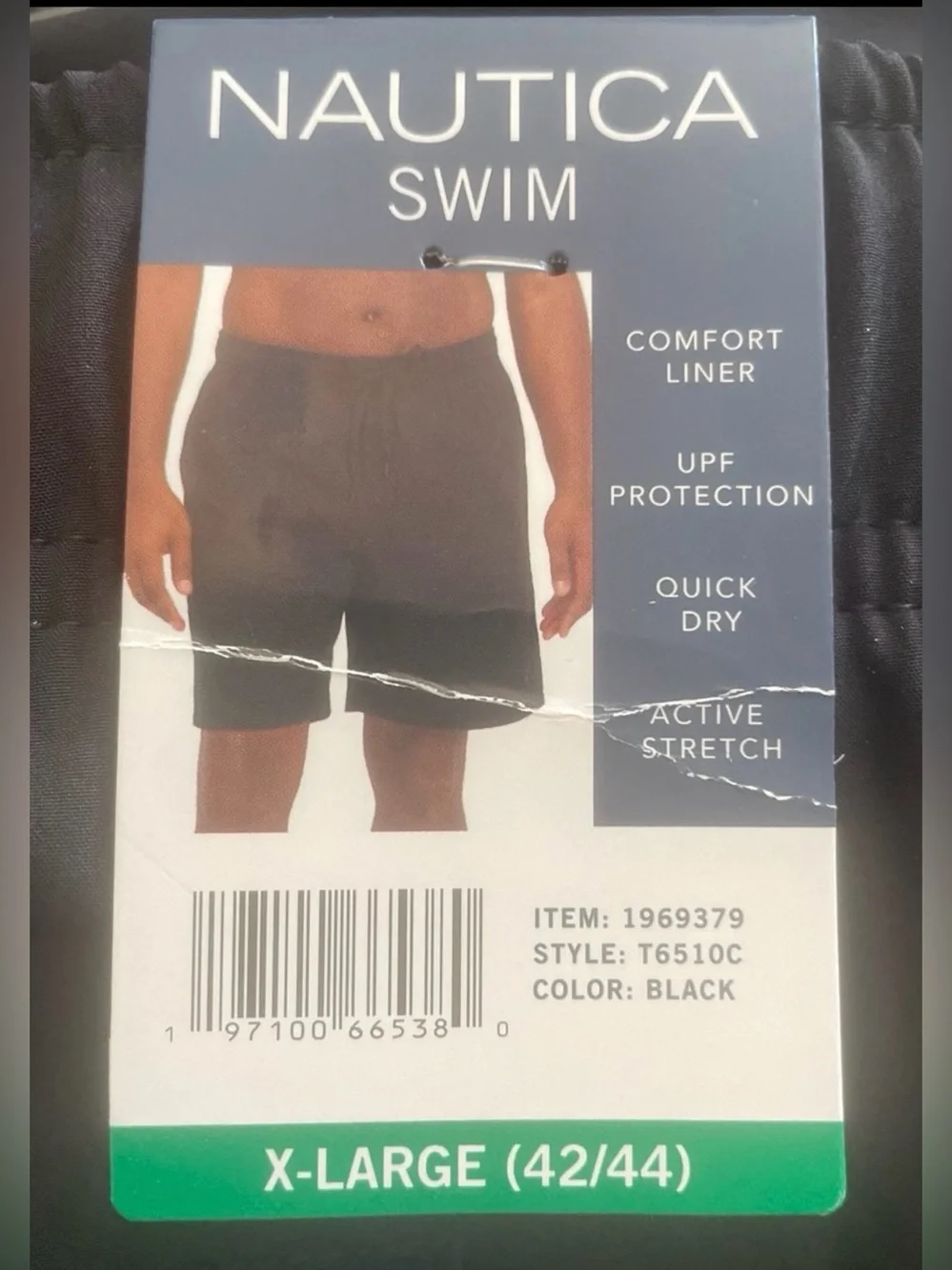 Nautica Men's Black Swim Shorts - X-Large
